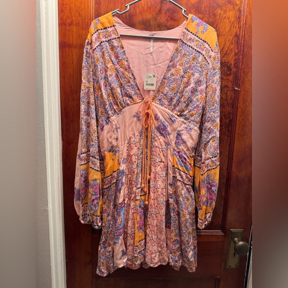 Free People Long Sleeved Mini Dress